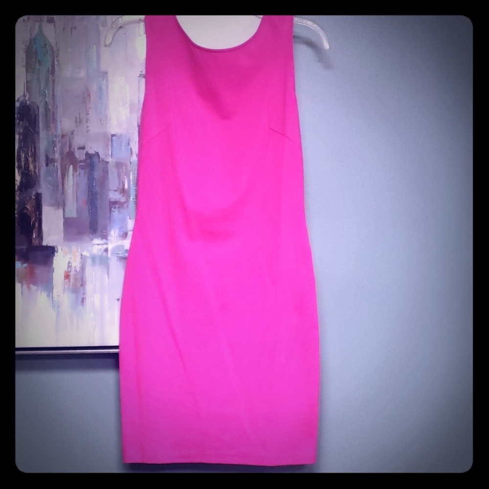 Hot pink dress